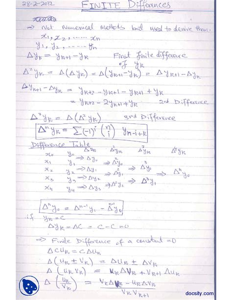 Image result for Finite Differences Numerical Analysis
