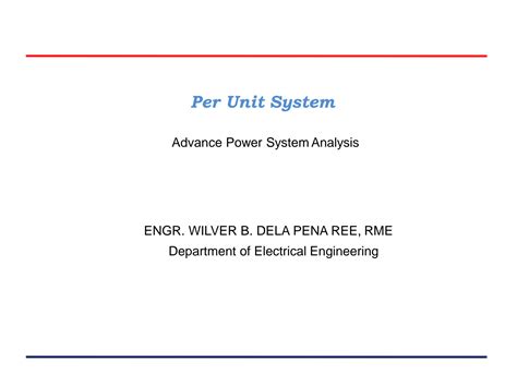 Toradh íomhá ar Per Unit System Power Engineering