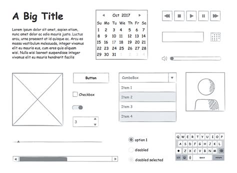 Draw UI Examples に対する画像結果