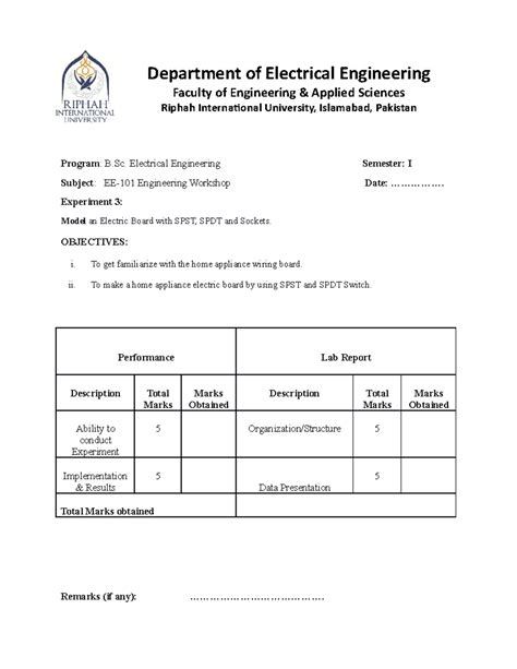 Image result for Examples of Lab Report for Electronics Engineering