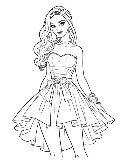 Barbie Coloring Pages Mode に対する画像結果
