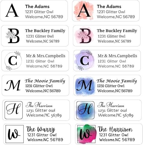 Image result for Monogram Address Labels