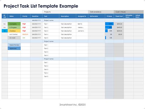 Afbeeldingsresultaten voor Project Management Task List Template