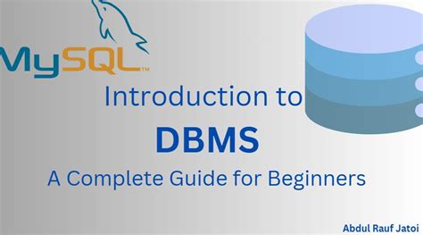 Toradh íomhá ar DBMS for Beginners