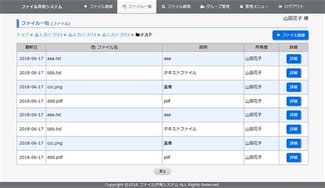 File System に対する画像結果