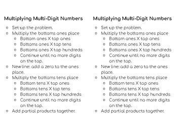 Image result for Steps for Multi Digit Multiplication