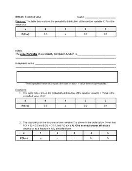 Afbeeldingsresultaten voor Discrete Random Variable Notes