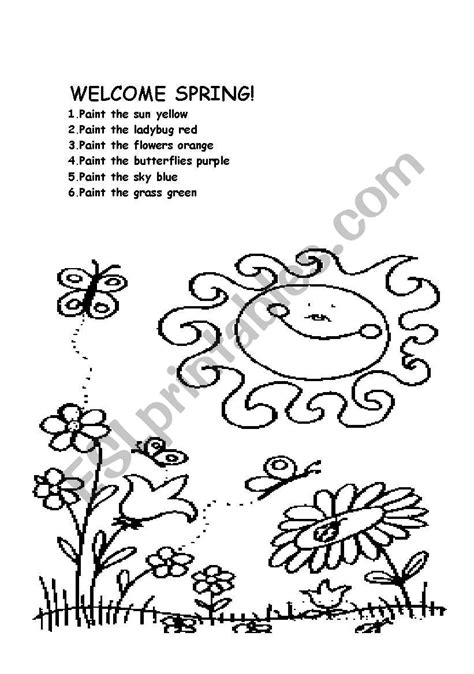 Image result for Hello Spring Worksheets