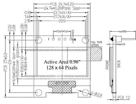 Résultat d’images pour Arduino OLED Display Sizes