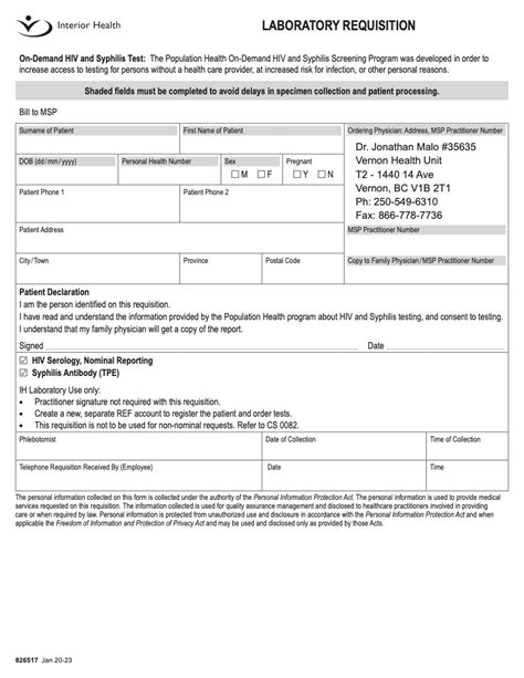 Image result for OHIP Lab Requisition