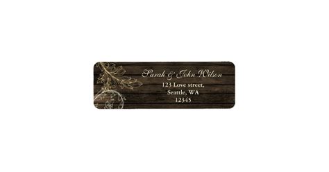 Image result for Return Address Labels Rustic