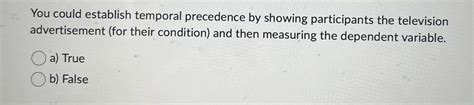 Image result for False Temporal Precedence Example