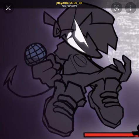 Image result for Soul Bf FNF Black and White