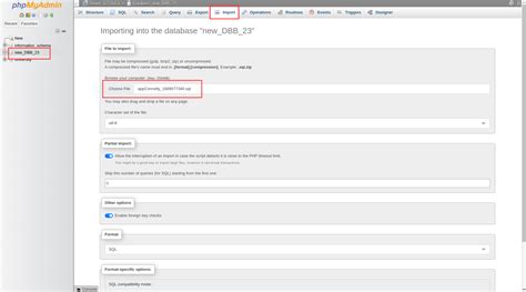 Image result for phpMyAdmin Database Restore