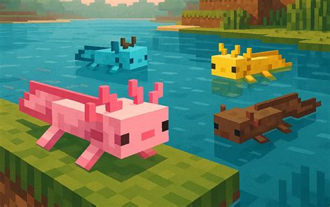 Afbeeldingsresultaten voor Rarest Axolotl Minecraft