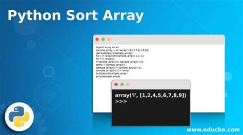 Image result for Sort Array in Ascending Order Python