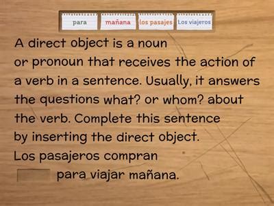 Image result for Direct Object Pronouns in Spanish Formation