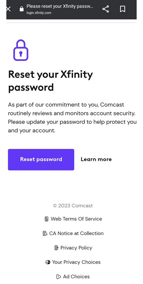 Image result for Xfinity Email Reset