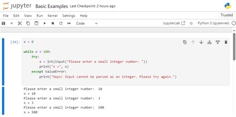Toradh íomhá ar Python for Loop Exception