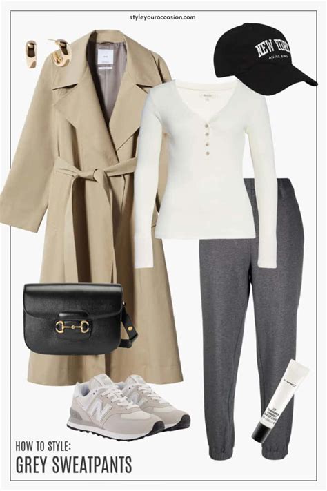 Image result for How to Style Grey Sweatpants