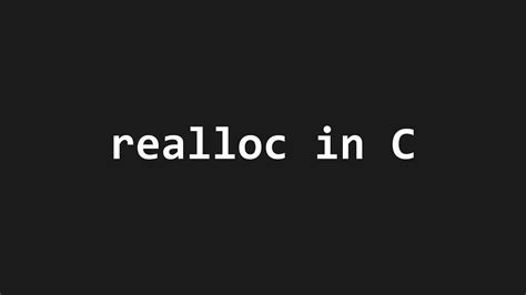Image result for Realloc Example