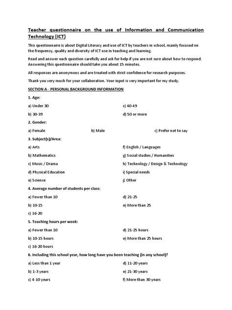 Information Technology Intake Questionnaire に対する画像結果