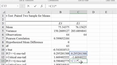 Image result for Independent Samples T-Test Hypothesis Testing Excel