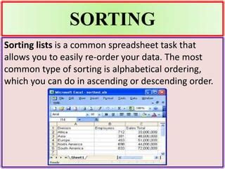 Image result for Sorting and Filtering Data
