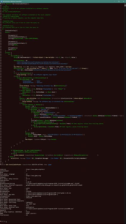Image result for PowerShell Application List