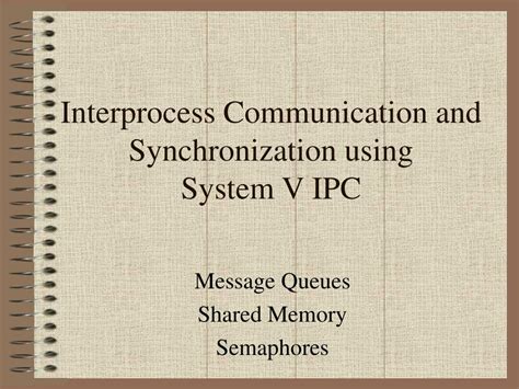 Toradh íomhá ar Interprocess Communication and Synchronization