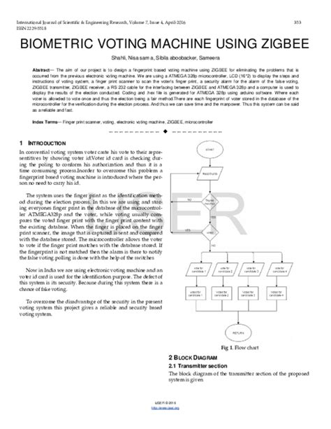 Image result for Biometric Voting Machine Block Diagrams