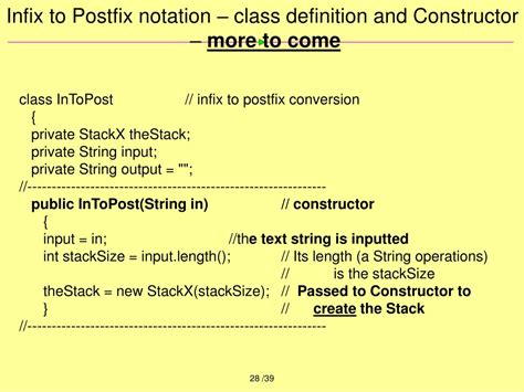 Image result for Infix to Postfix Code in Java