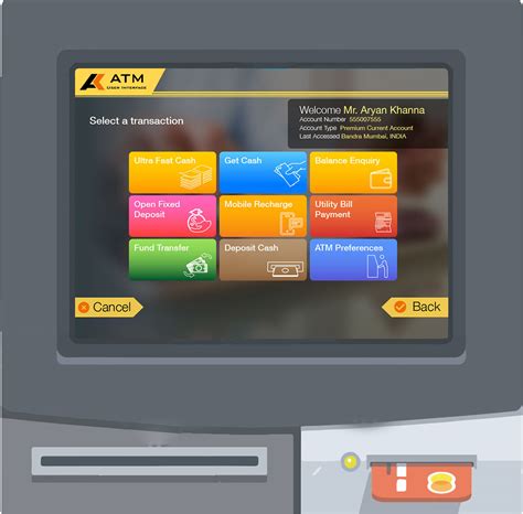 Image result for Menu Interface ATM