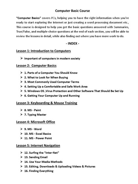 Basic Computer Course Guide Book PDF に対する画像結果