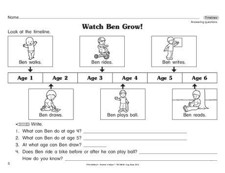 Timeline Worksheet First Grade-এর ছবি ফলাফল