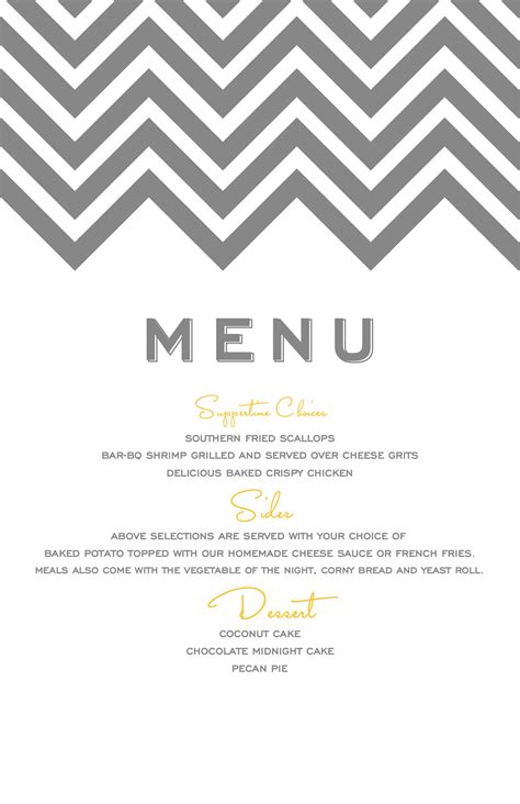 Image result for Sample Rehearsal Dinner Menu
