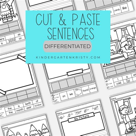 Image result for Worksheet That Cut and Paste Simple Sentences