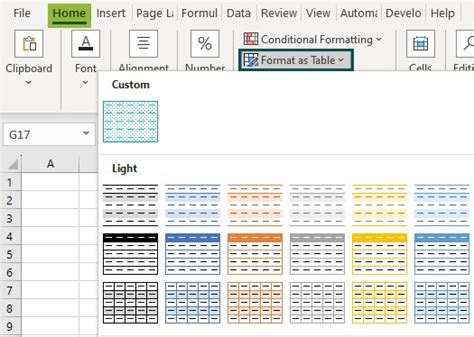 Image result for Excel Table Format Template