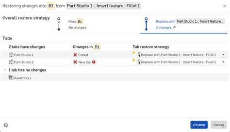 Restore Basic Conditions に対する画像結果
