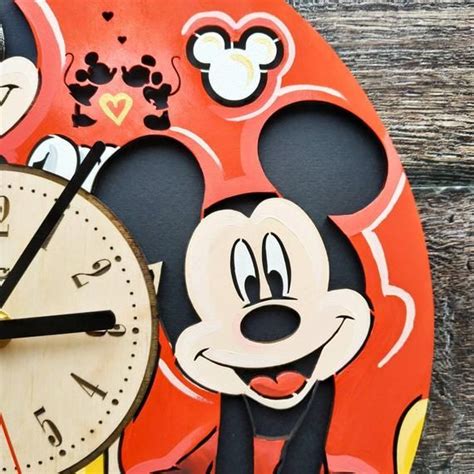 Image result for Home Made Mickey Mouse Wall Clock Ideas