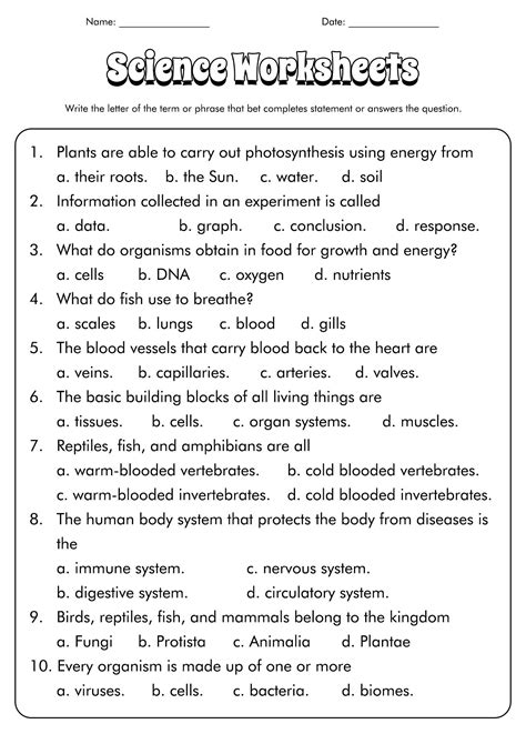Image result for Science Cell Worksheets