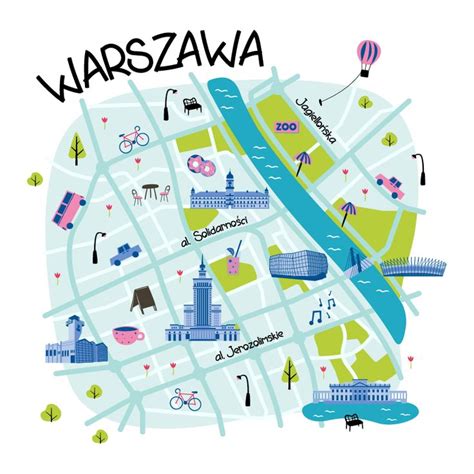 Image result for Warsaw City Map