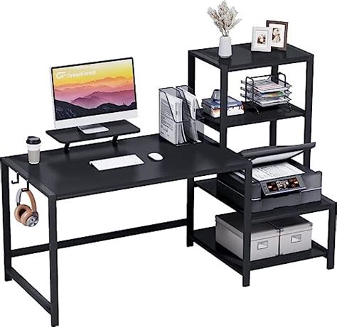 Image result for Computer Desk with Sliding Printer Shelf