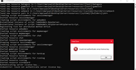Image result for Could Not Authenticate License Key Fivem