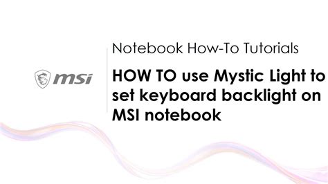 Image result for MSI Lighted Keyboard Settings