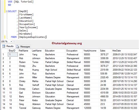 Toradh íomhá ar Oracle SQL Query Output