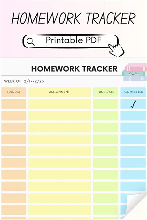 Afbeeldingsresultaten voor Homework Tracker