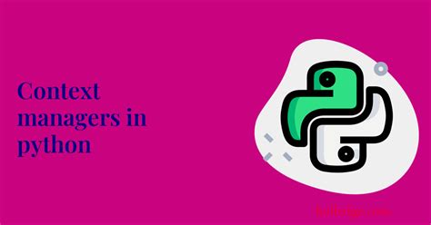 Toradh íomhá ar Contex Manager in Python