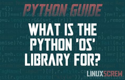 Image result for OS in Python Library