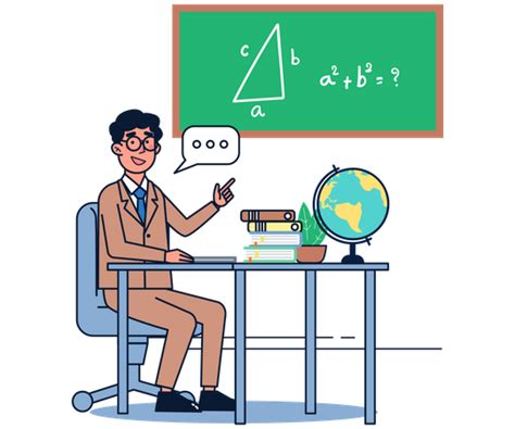 Toradh íomhá ar Animated Male Math Teacher